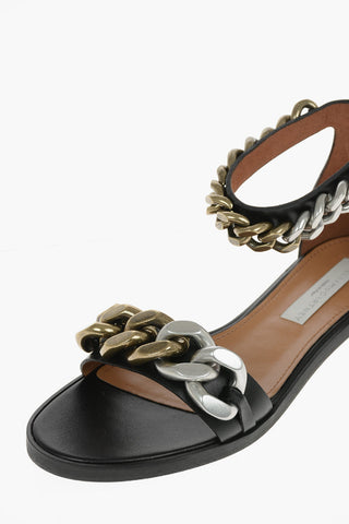 Vegan-leather FALABELLA Sandals with Chain embellishments