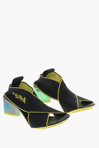 Jacquard-logoed FLEX Sandals with Elastic Criss-crossed Straps