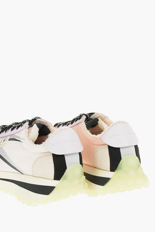 RECLYPSE Faux-leather and Nylon Lace-up Sneakers with Debossed Logo