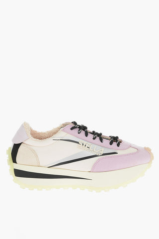 RECLYPSE Sneakers Stringate in Ecopelle e Nylon con Logo in Rilievo