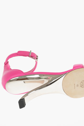Sandali in Pelle REVERSE con Cinturino alla Caviglia 8cm