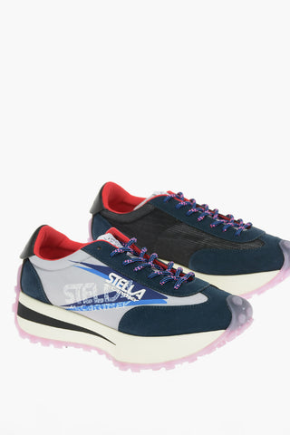 RECLYPSE Sneakers Stringate in Ecopelle e Nylon con Logo in Rilievo