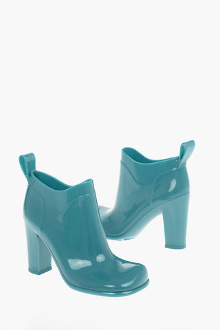 Shiny--rubber SHINE Ankle Boots with Squared-toe