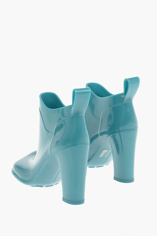 Shiny--rubber SHINE Ankle Boots with Squared-toe