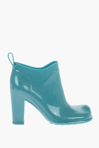 Shiny--rubber SHINE Ankle Boots with Squared-toe