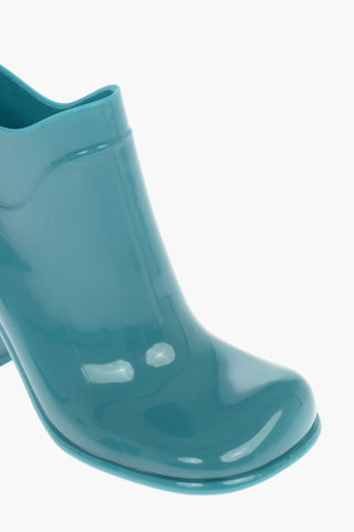 Shiny--rubber SHINE Ankle Boots with Squared-toe