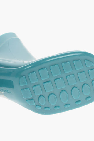 Shiny--rubber SHINE Ankle Boots with Squared-toe