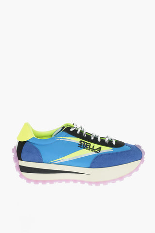 RECLYPSE Faux-leather and Nylon Lace-up Sneakers with Debossed Logo