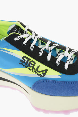 RECLYPSE Faux-leather and Nylon Lace-up Sneakers with Debossed Logo