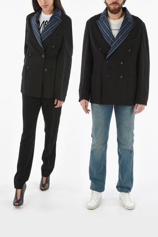 MM10 Linen and Viscose UNISEX Double Breasted Blazer