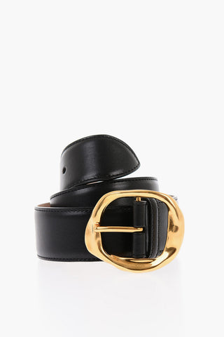 Metal Buckle MELTING Leather Belt