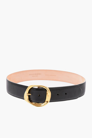 Metal Buckle MELTING Leather Belt