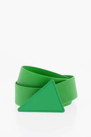 Solid Color Rubber Belt with Triangle Buckle 30mm