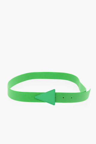 Solid Color Rubber Belt with Triangle Buckle 30mm