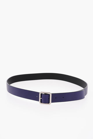 Metal Buckle Reversible Leather Belt 30mm