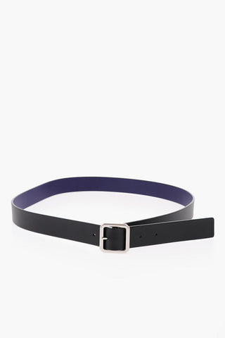 Metal Buckle Reversible Leather Belt 30mm