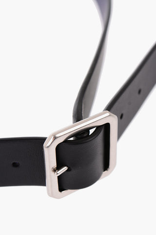 Metal Buckle Reversible Leather Belt 30mm