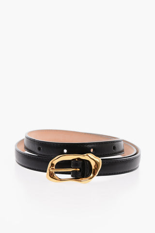 Leather MELTING Slim Belt