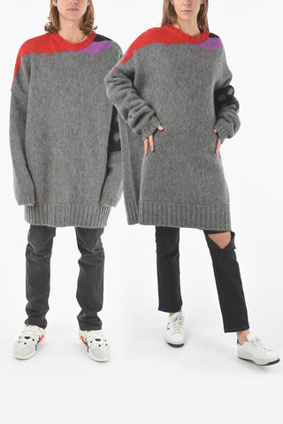 Two Tone Mohair Blend Oversized UNISEX Pullover
