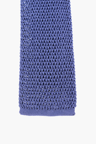 Silk-crochet Squared Tie