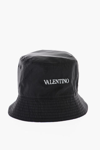 Nylon Bucket Hat with Neon-camou Print