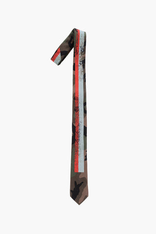 Silk Tie in Camouflage Pattern