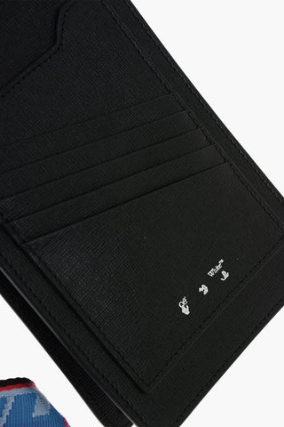 Grained-leather BINDER VERTICAL Phone Holder with Logoed Woven Strap