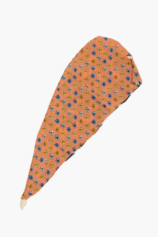 Turbante Reversibile LILY in Seta con Pattern Floreali