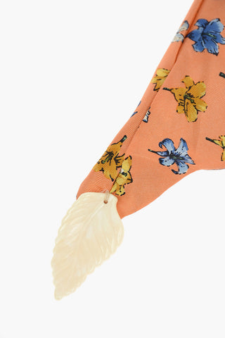 Turbante Reversibile LILY in Seta con Pattern Floreali