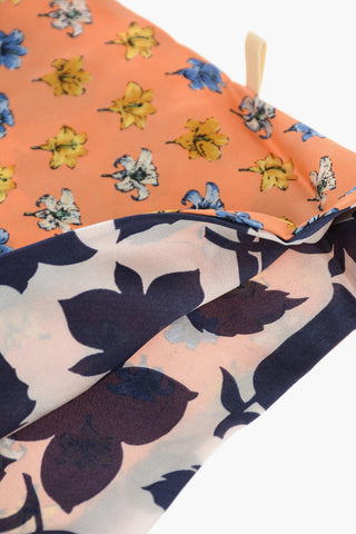 Turbante Reversibile LILY in Seta con Pattern Floreali