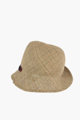 Raffia ARURU Hat with Contrasting Band