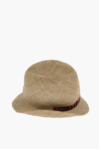 Raffia ARURU Hat with Contrasting Band