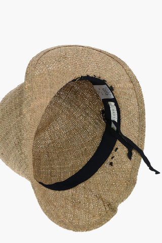 Raffia ARURU Hat with Contrasting Band