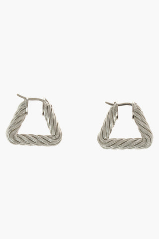 Sterling-silver CORD Triangular Earrings