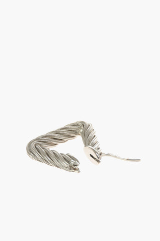 Sterling-silver CORD Triangular Earrings