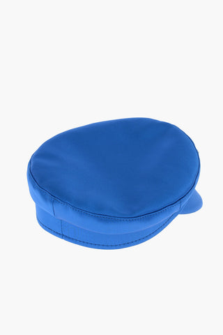 Crystal-embellished Satin Baker Boy Hat