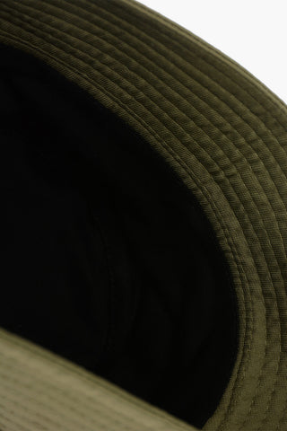 Hemp-blend Bucket Hat with Lettering Logo Embroidery