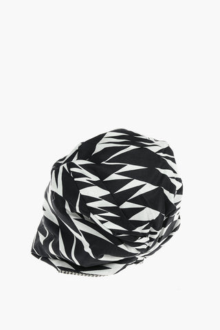 Wool-blend IRIS Reversible Turban in Geometric Motif