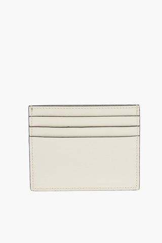 Leather FF Card Holder with Gold-toned Logo