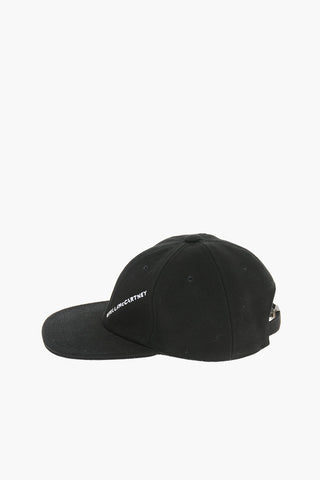 Cappello da Baseball in Cotone con Logo Ricamato