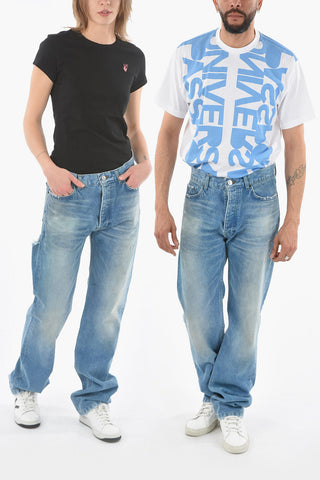 Straight Leg UNISEX Distressed Jeans 21cm