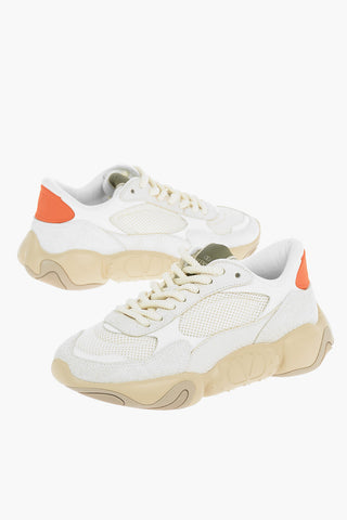 Fabric and Suede BUBBLEBACK Lace-up Low Sneakers