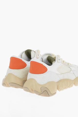 Fabric and Suede BUBBLEBACK Lace-up Low Sneakers
