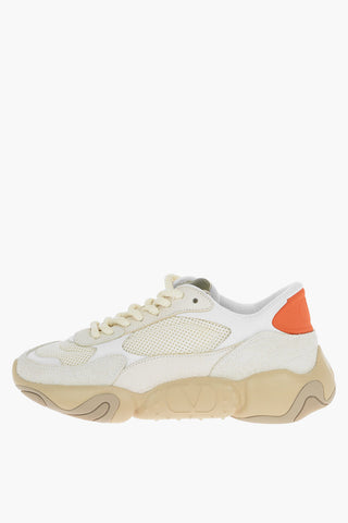 Fabric and Suede BUBBLEBACK Lace-up Low Sneakers