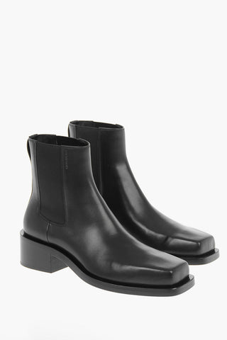 Calfskin CHELSEA Ankle Boots with Square Toe
