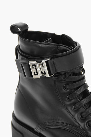 Calfskin TERRA Ankle Boots with Logoed Buckle 5cm