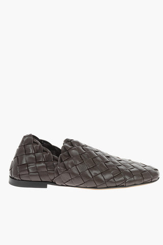 Braided Leather Slipper Loafers