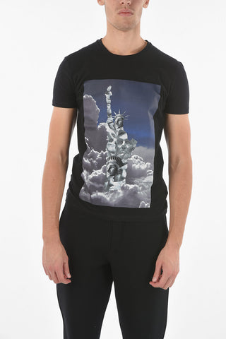 Printed RISING PRESIDENT Crewneck T-shirt