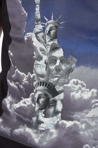 Printed RISING PRESIDENT Crewneck T-shirt
