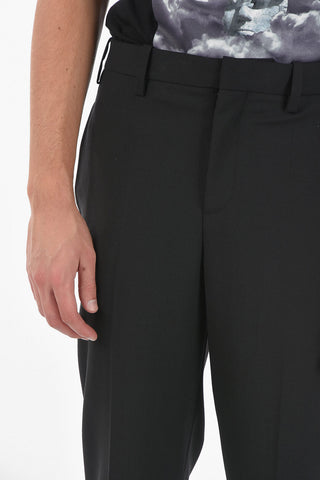 Low Waist Slim Fit TRAVEL Pants with Cuff Ankle